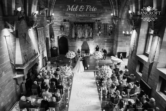 Pete & Mel Peckforton Castle Wedding  00448