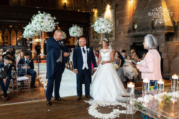 Pete & Mel Peckforton Castle Wedding  00426