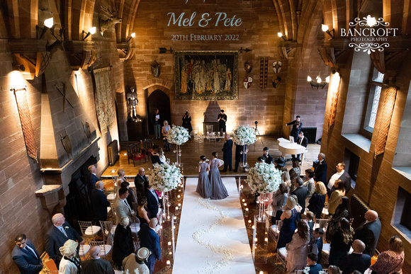 Pete & Mel Peckforton Castle Wedding  00337